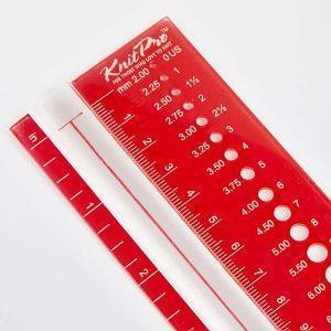 Medidor muestra punto - calibrador de agujas Knit Pro